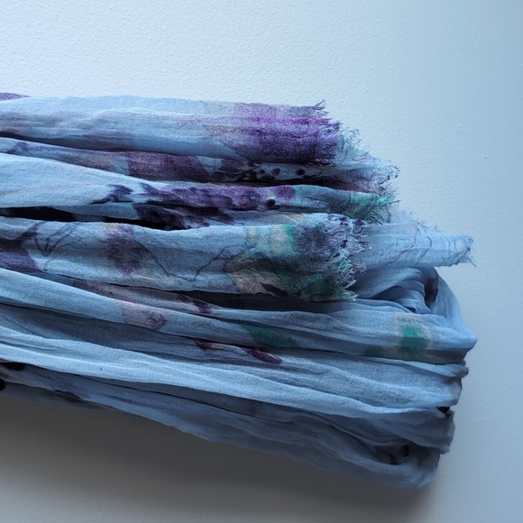 Nordstrom modal and silk flora print scarf - Picture 5 of 6